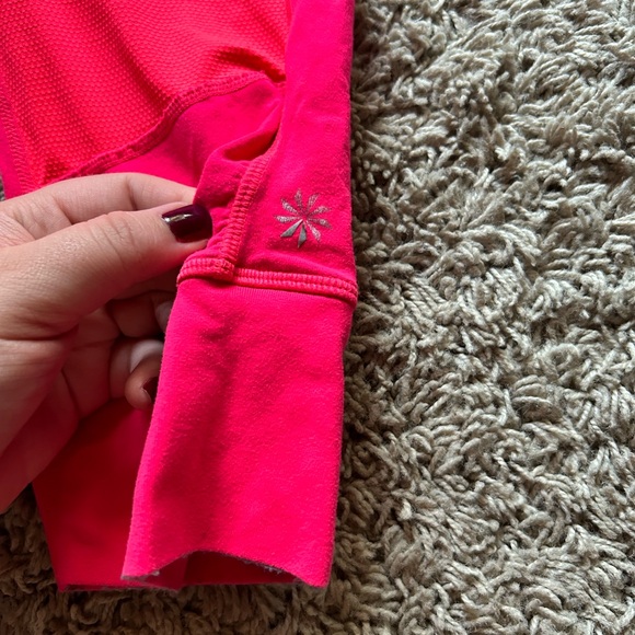 Athleta | Hot Coral Relay Tight Capris - Picture 9 of 9